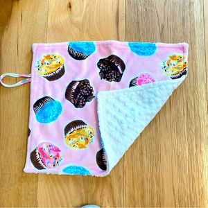 Cupcake Minky Security Baby Blanket New
